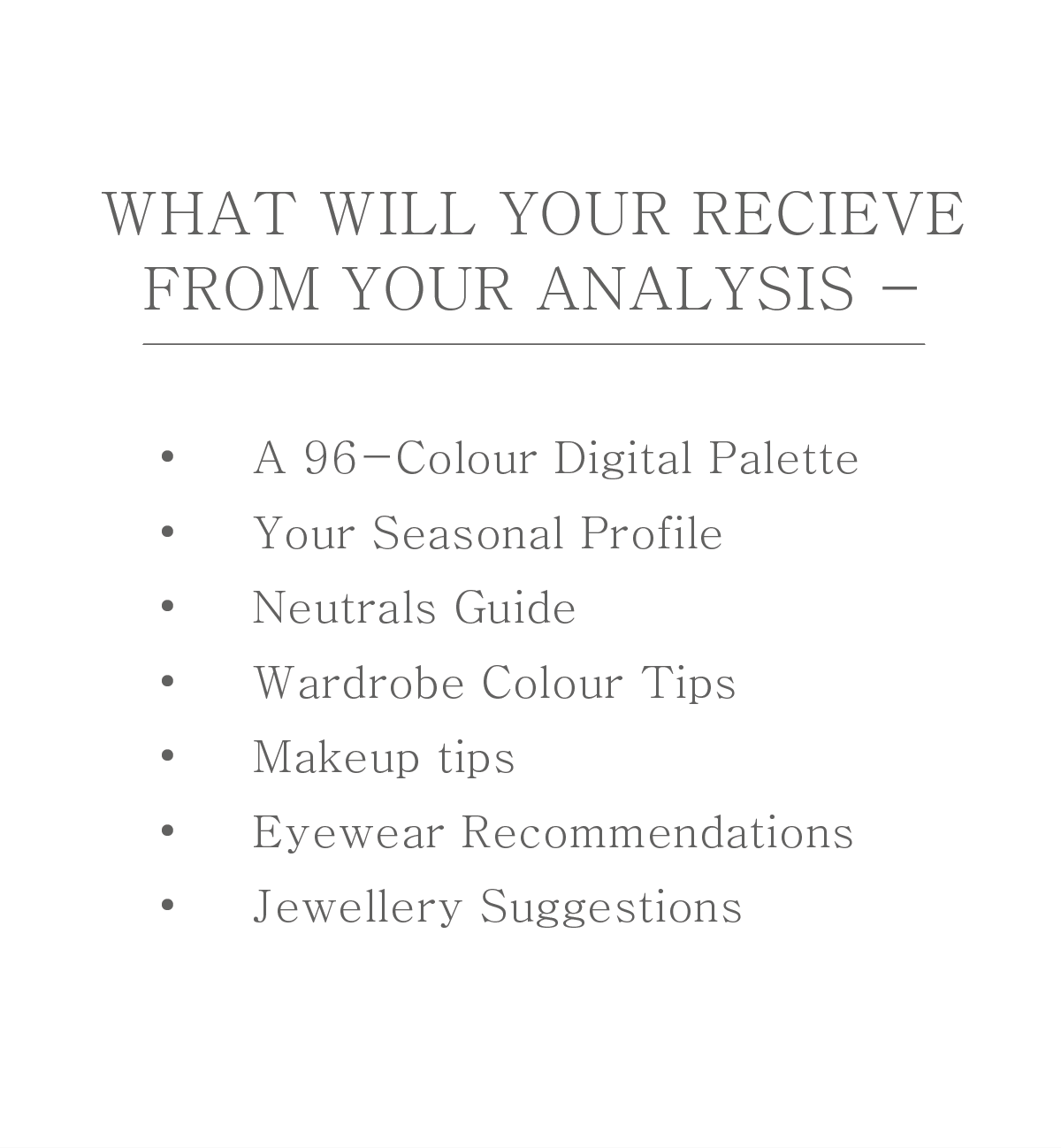 Online colour analysis