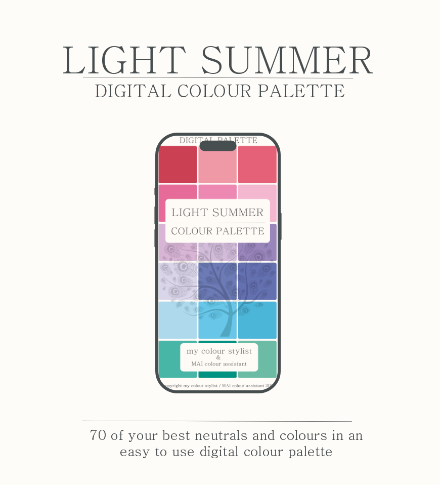 Digital colour palette download - Light Summer