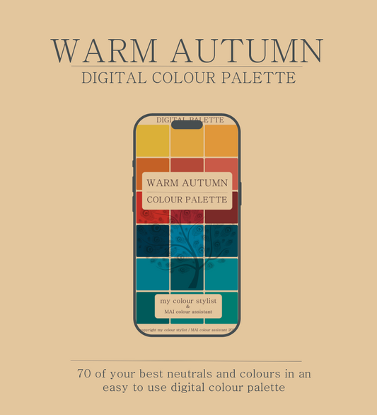 Digital colour palette download - Warm Autumn