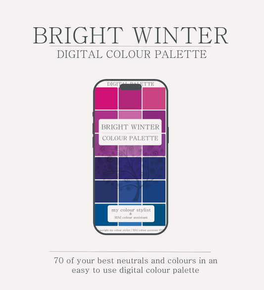 Digital colour palette download - Bright Winter