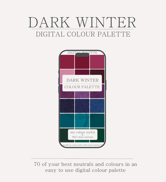 Digital colour palette download - Dark Winter