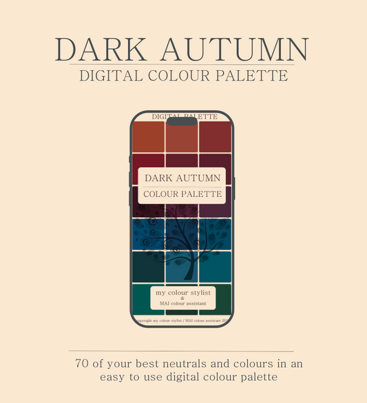 Digital colour palette download - Dark Autumn