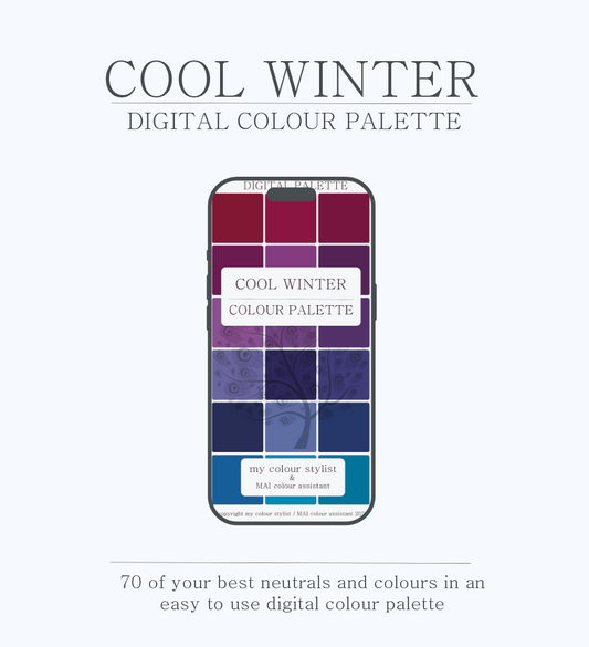 Digital colour palette download - Cool Winter