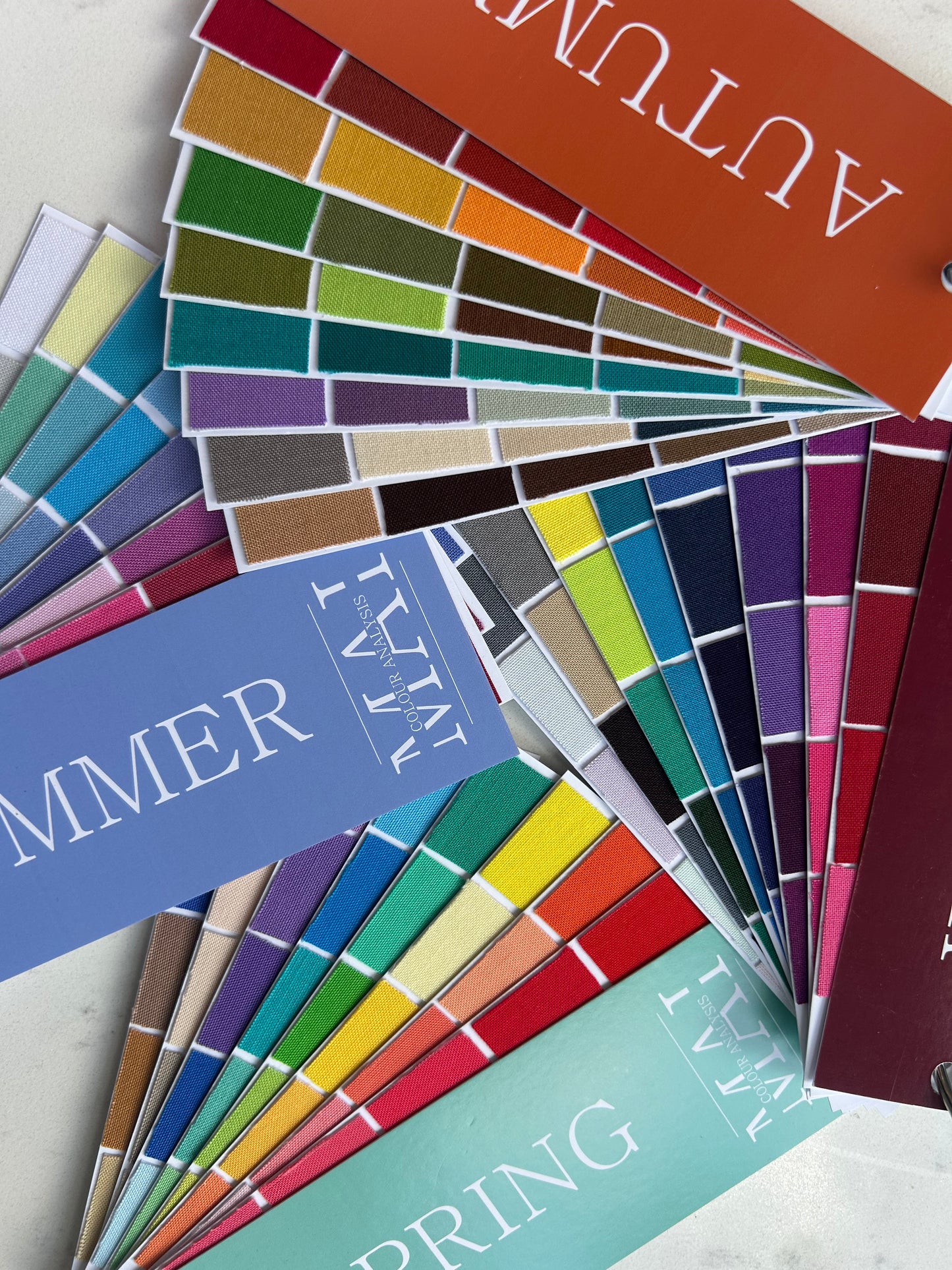 Fabric colour fans