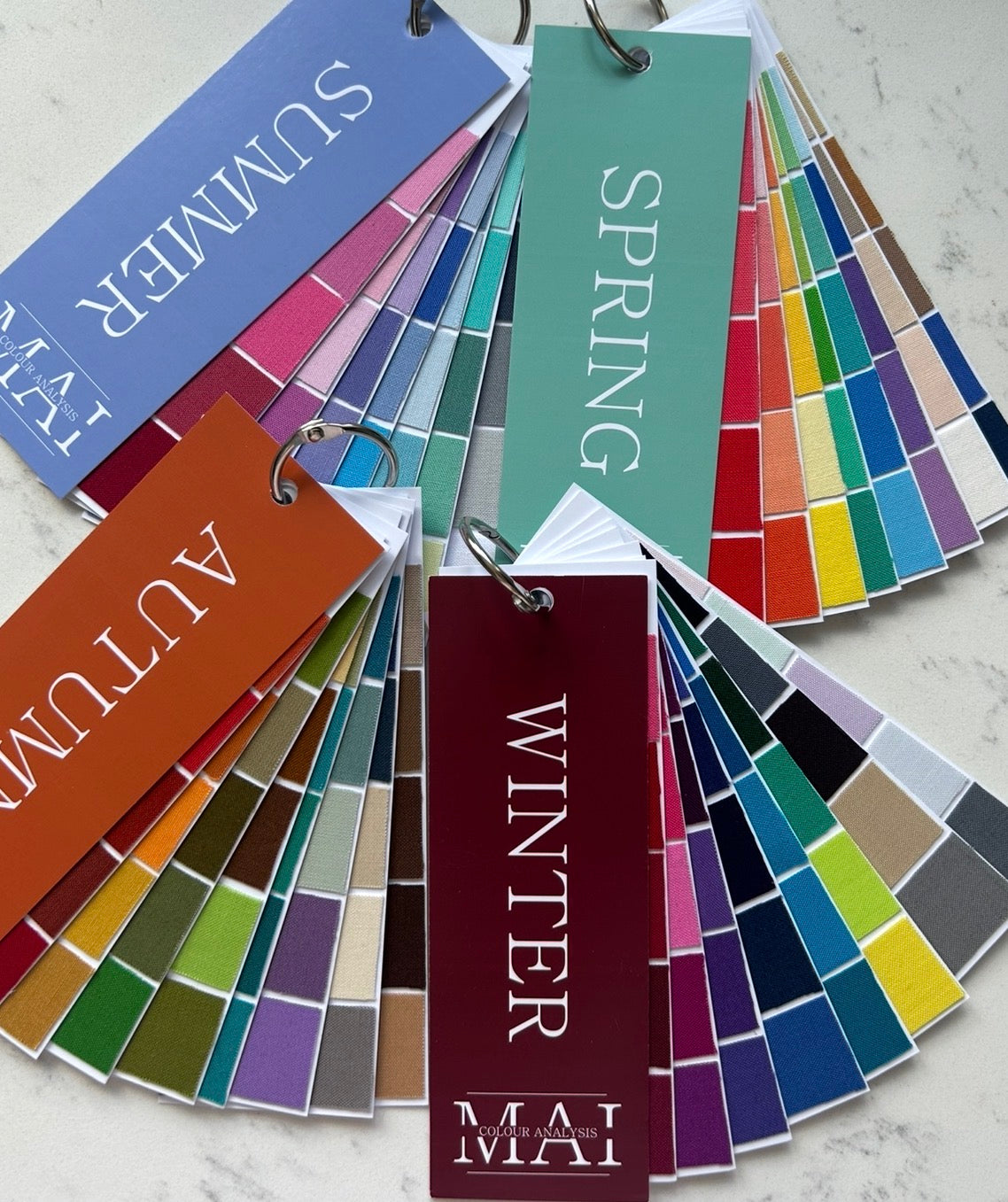 Fabric colour fans