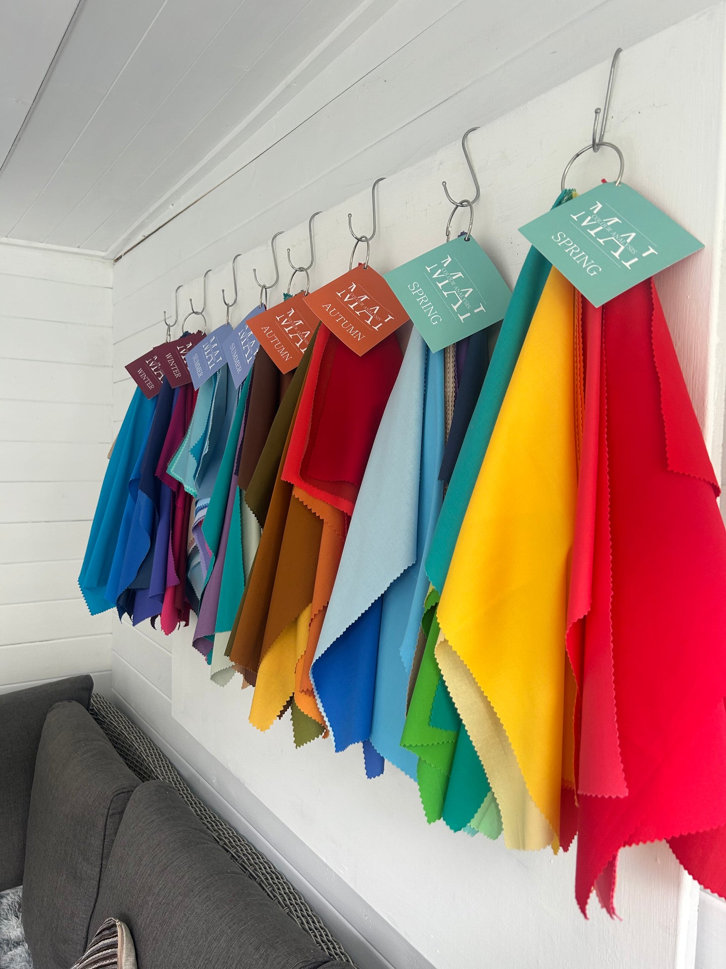Colour analysis drapes