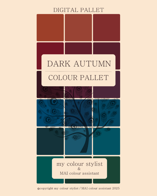 Digital colour palette download - Dark Autumn