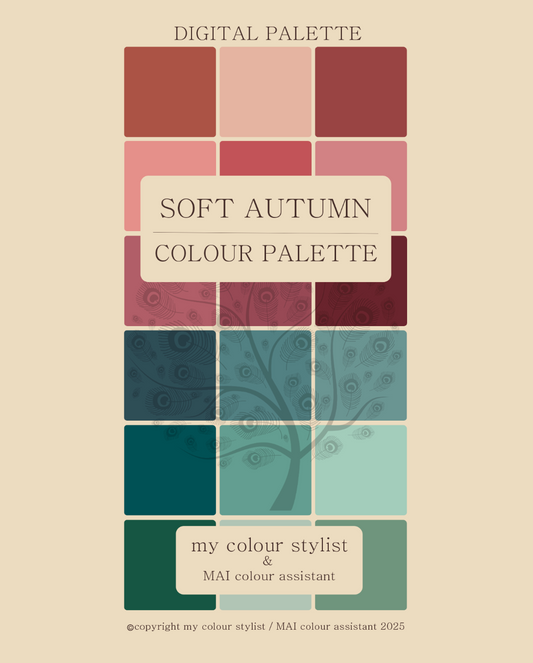 Digital colour palette download - Soft Autumn