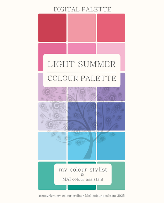 Digital colour palette download - Light Summer